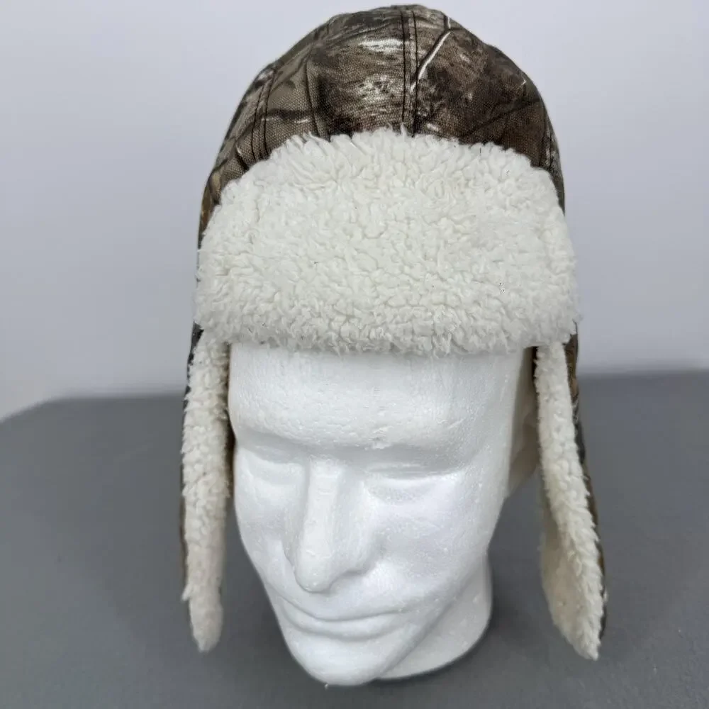 Carhartt Infant Toddler Trapper Hat Camo Sherpa Lined Ear‎ Flaps Winter Hunting